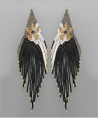 Flower Power Tassel Earrings