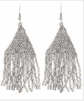 Beaded Tassel Earrings