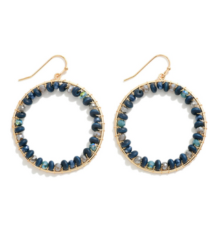 Gold Circular Earrings