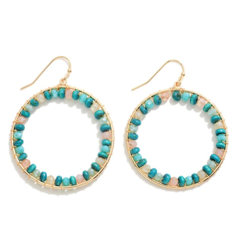 Gold Circular Earrings