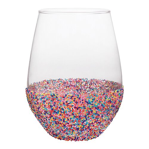 Sprinkle Dip Wine Glass - Slant