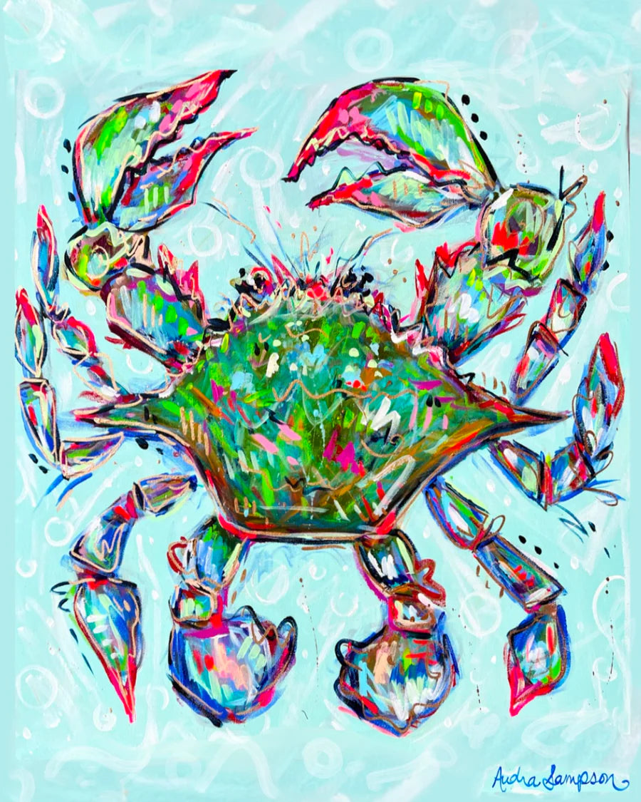 Blue Crab Canvas Artwork