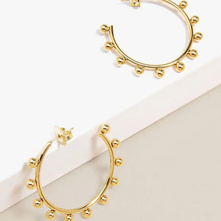 Studded Hoop Earring