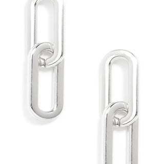 Cable Link Drop Earrings