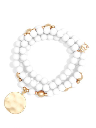 Zenzii Matte Beaded Wrap Charm Bracelet