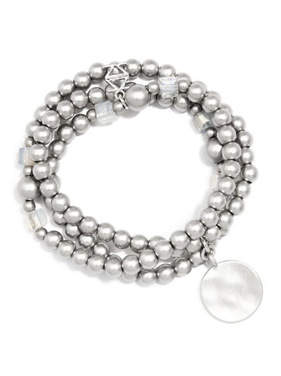 New From ZENZII!! Matte Metallic Beaded Wrap Bracelet Jewelry