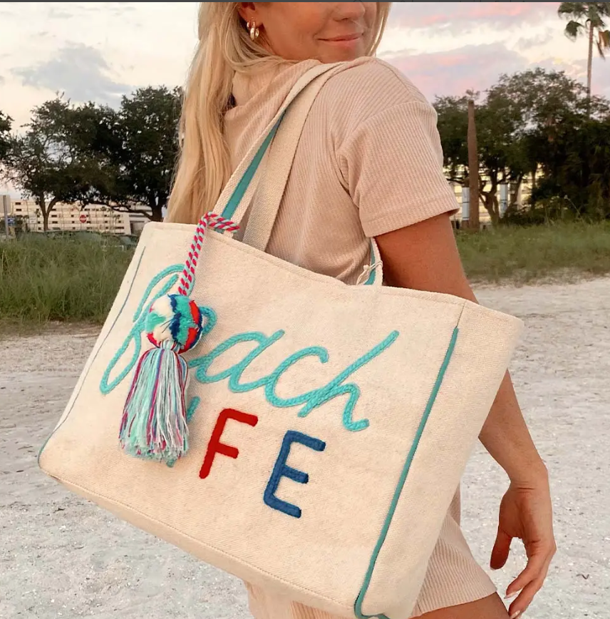 Beach Life Tote Bag by Katydid