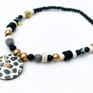 Beaded Focal Pendant Necklace