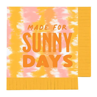 Made for Sunny Days Fringe Beverage Napkins