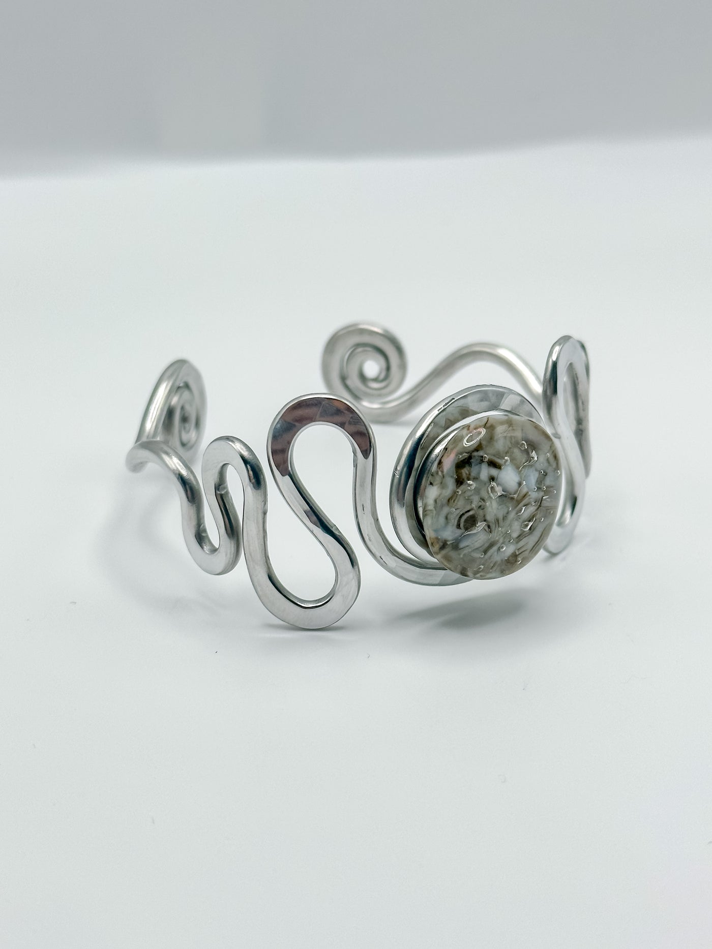 Squiggle Stone Cuff