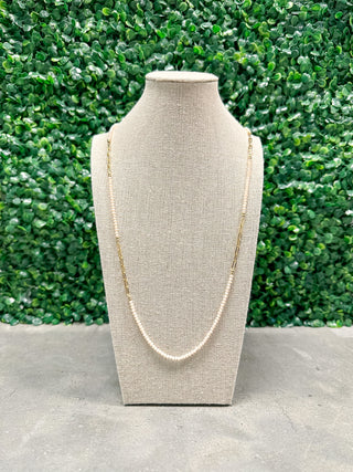 Paperclip Beaded Layering Necklace