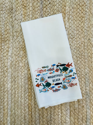 Swishy Fishy "Wrightsville Beach" Tea Towel