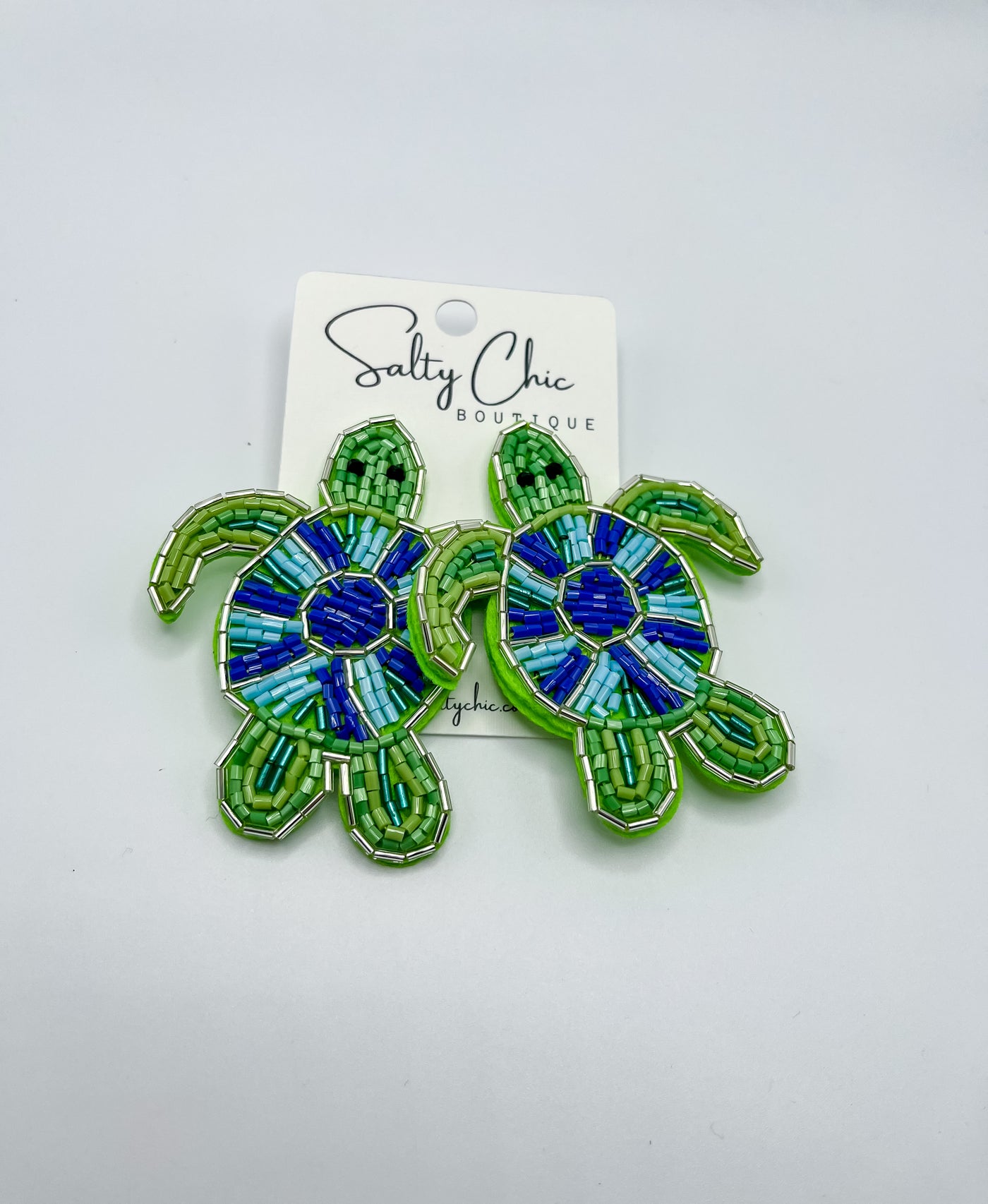 Beaded Sea Turtle Earring