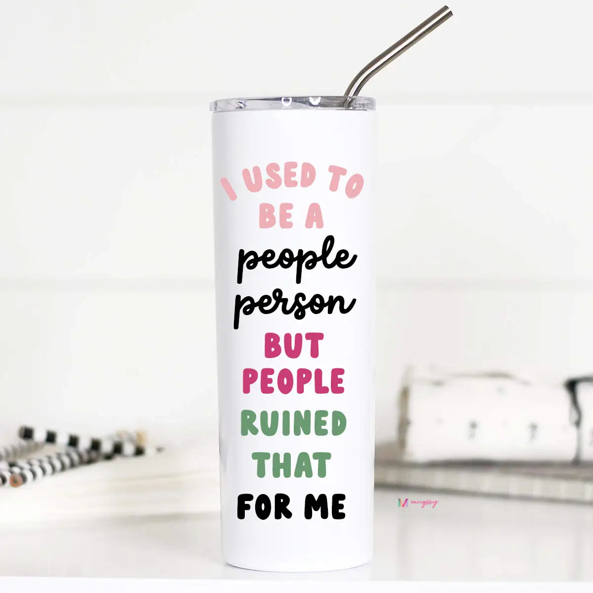 I Used to Be a People Person Funny Tall Travel Cup