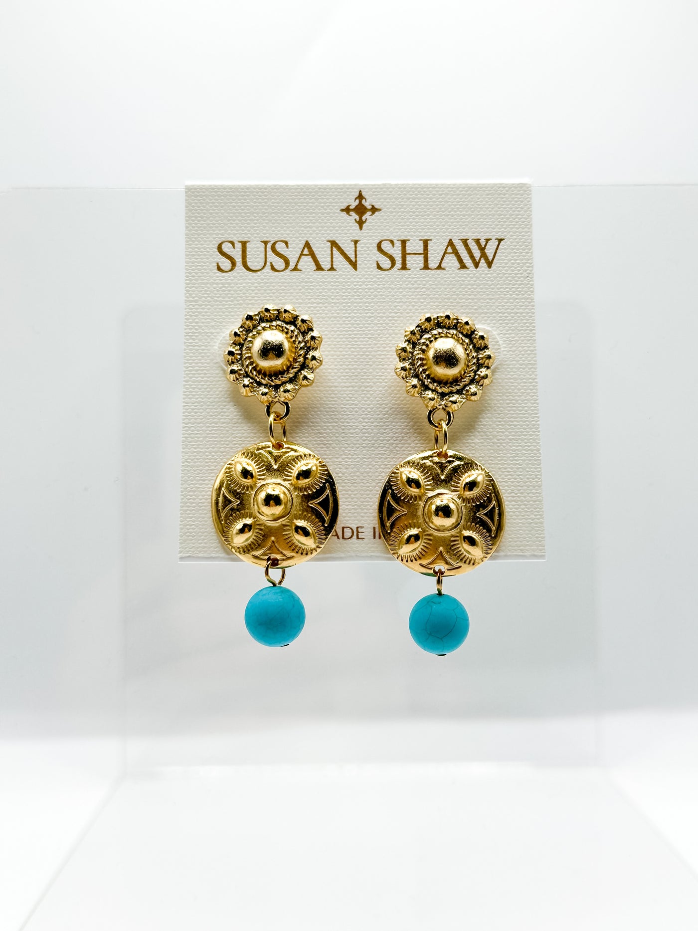 Annie Turquoise Tier Earrings