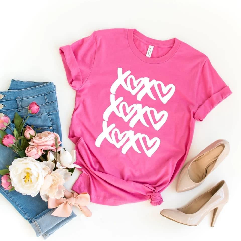 "XOXO" Pink Valentines Shirt