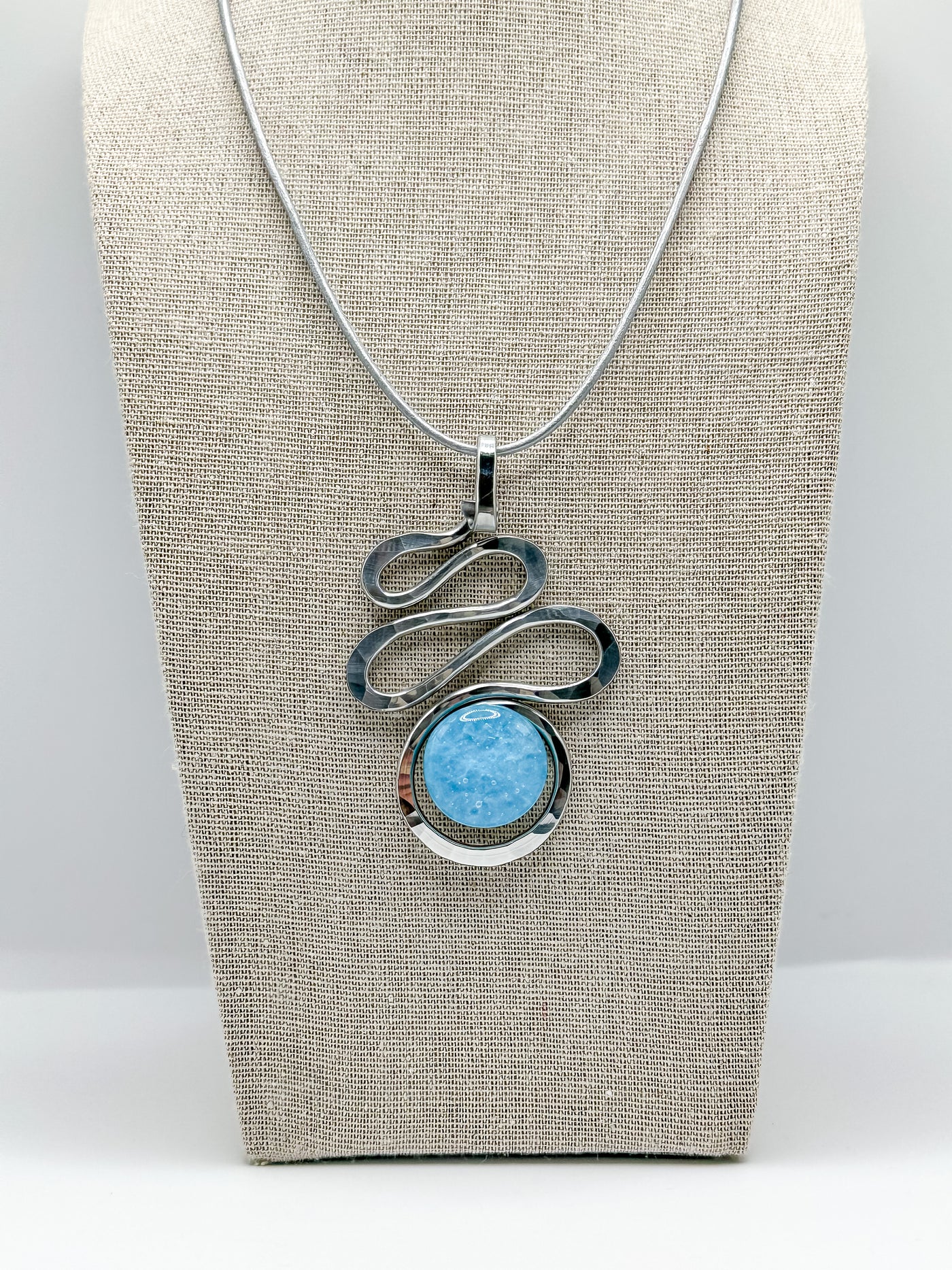 Squiggle Stone Necklace