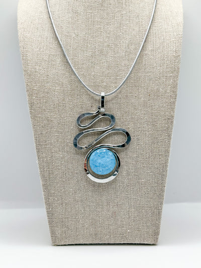 Squiggle Stone Necklace