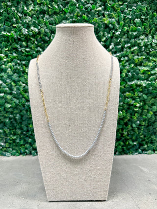 Paperclip Beaded Layering Necklace