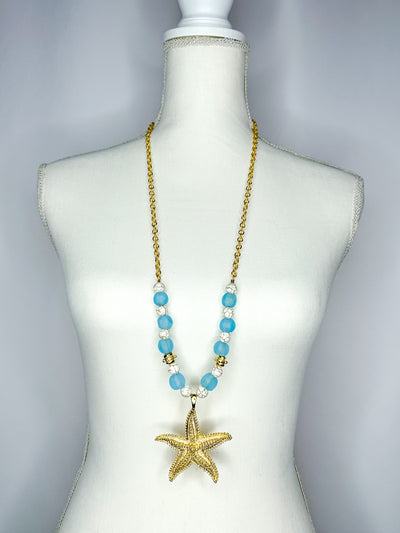 Starfish Sea Glass Necklace
