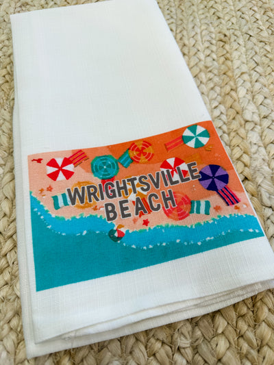 Shoreline Wrightsville Beach Tea Towel