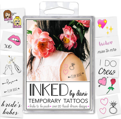 Bride to be Temporary Tattoo Pack