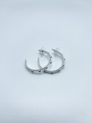 Atlantic Opal Hoop Earrings
