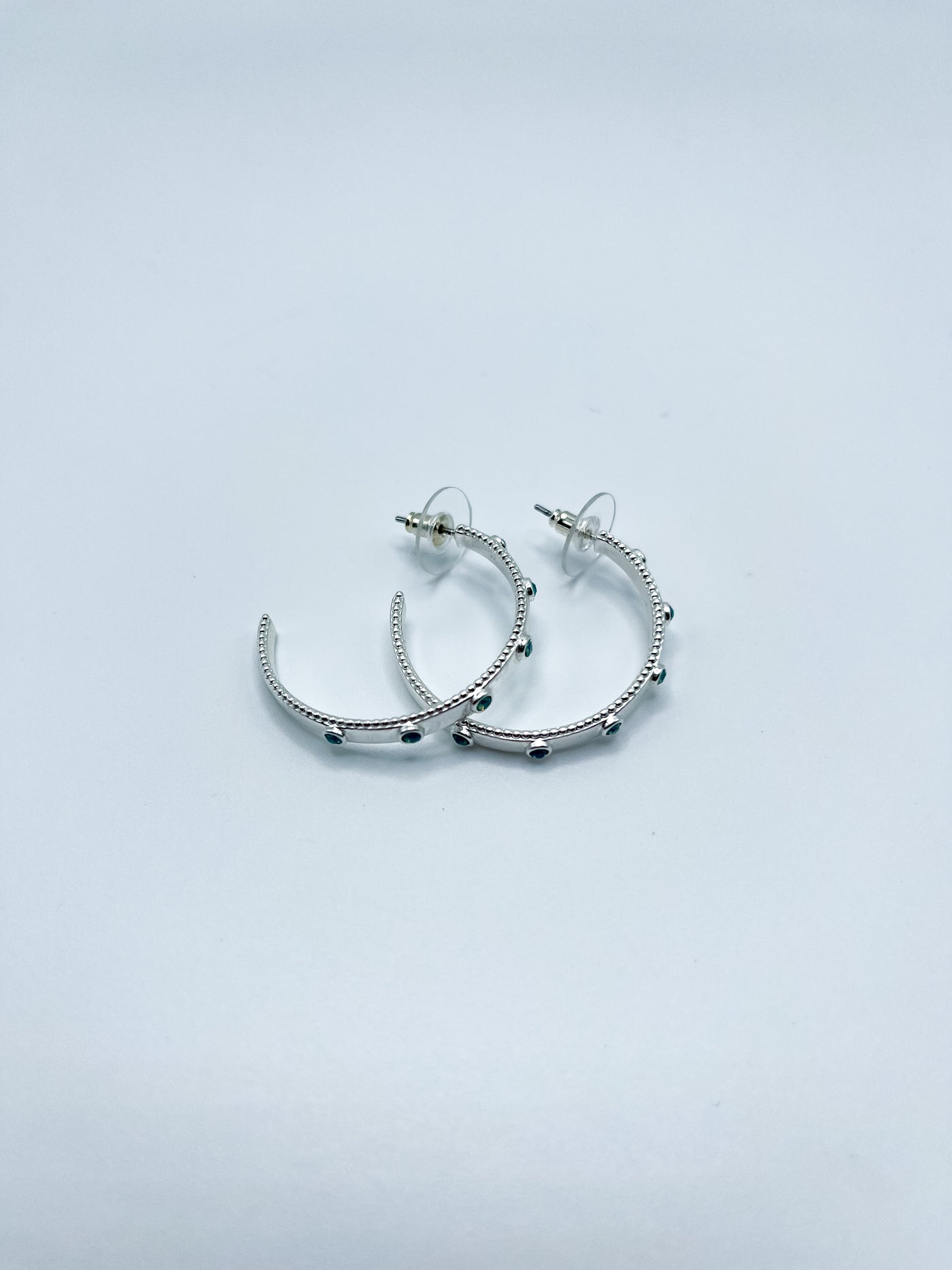 Atlantic Opal Hoop Earrings