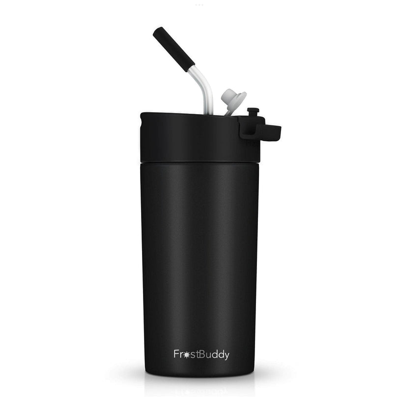 Frost Buddy Universal 2.0 5-Sizes-in-1 Can Cooler w/ Lid & Straw