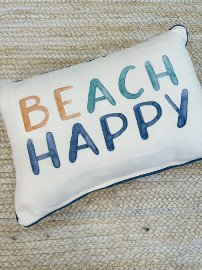 "Beach Happy" Lumbar Pillow