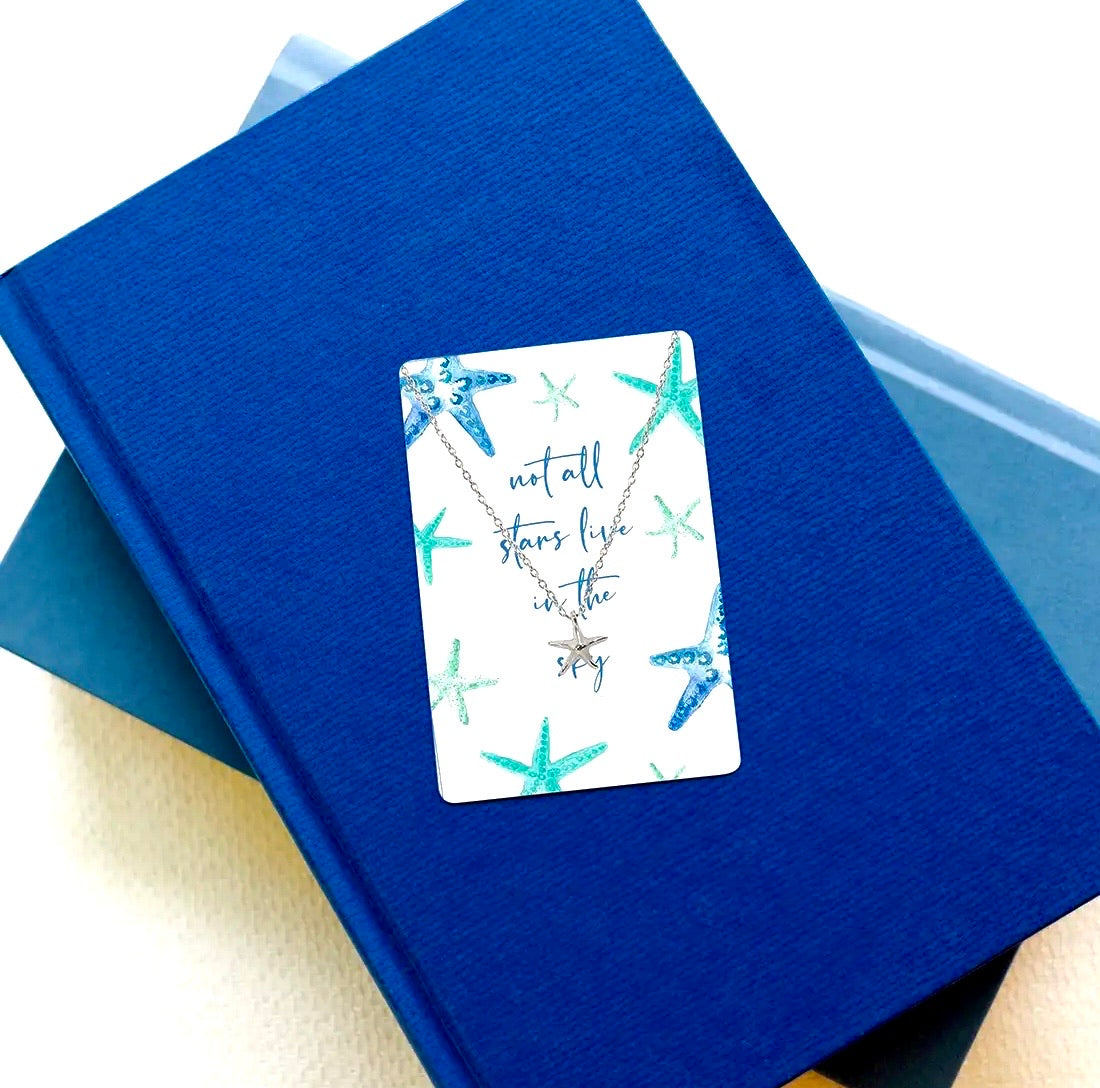 Not All the Stars Keepsake Necklace Card