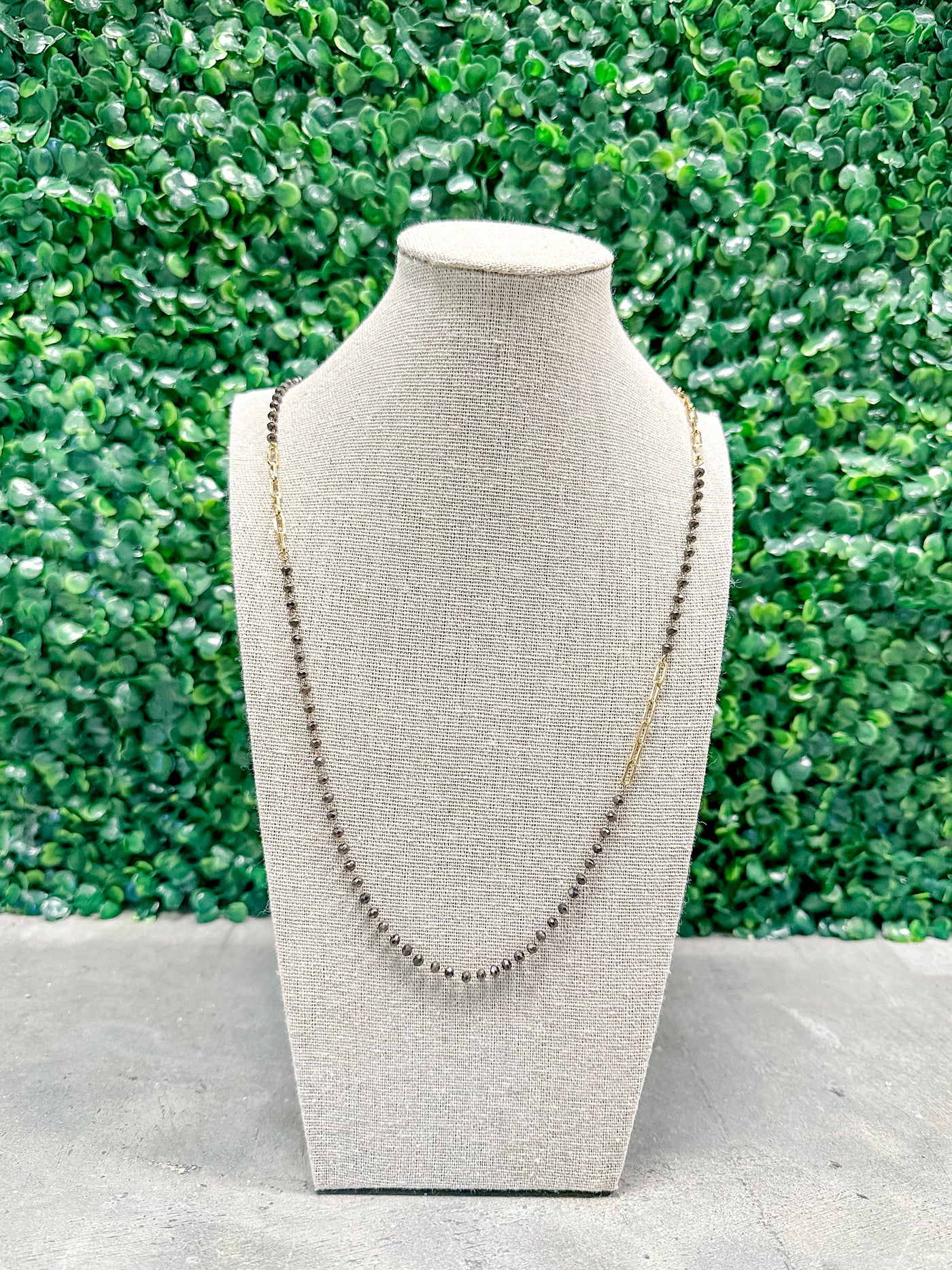 Paperclip Beaded Layering Necklace