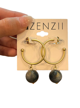 Zenzii Glass Bead Drop Fall Earrings
