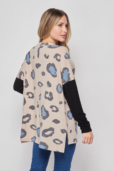 Honeyme Animal Print Long Sleeve