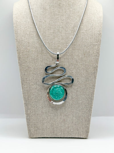 Squiggle Stone Necklace