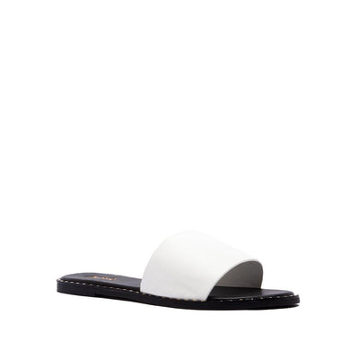 White Flat Sandals