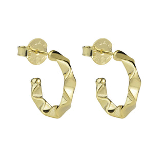 Medium Wrinkled Hoops - Sheila Fajl