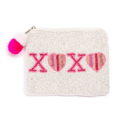 Valentines Seed Bead Pouch