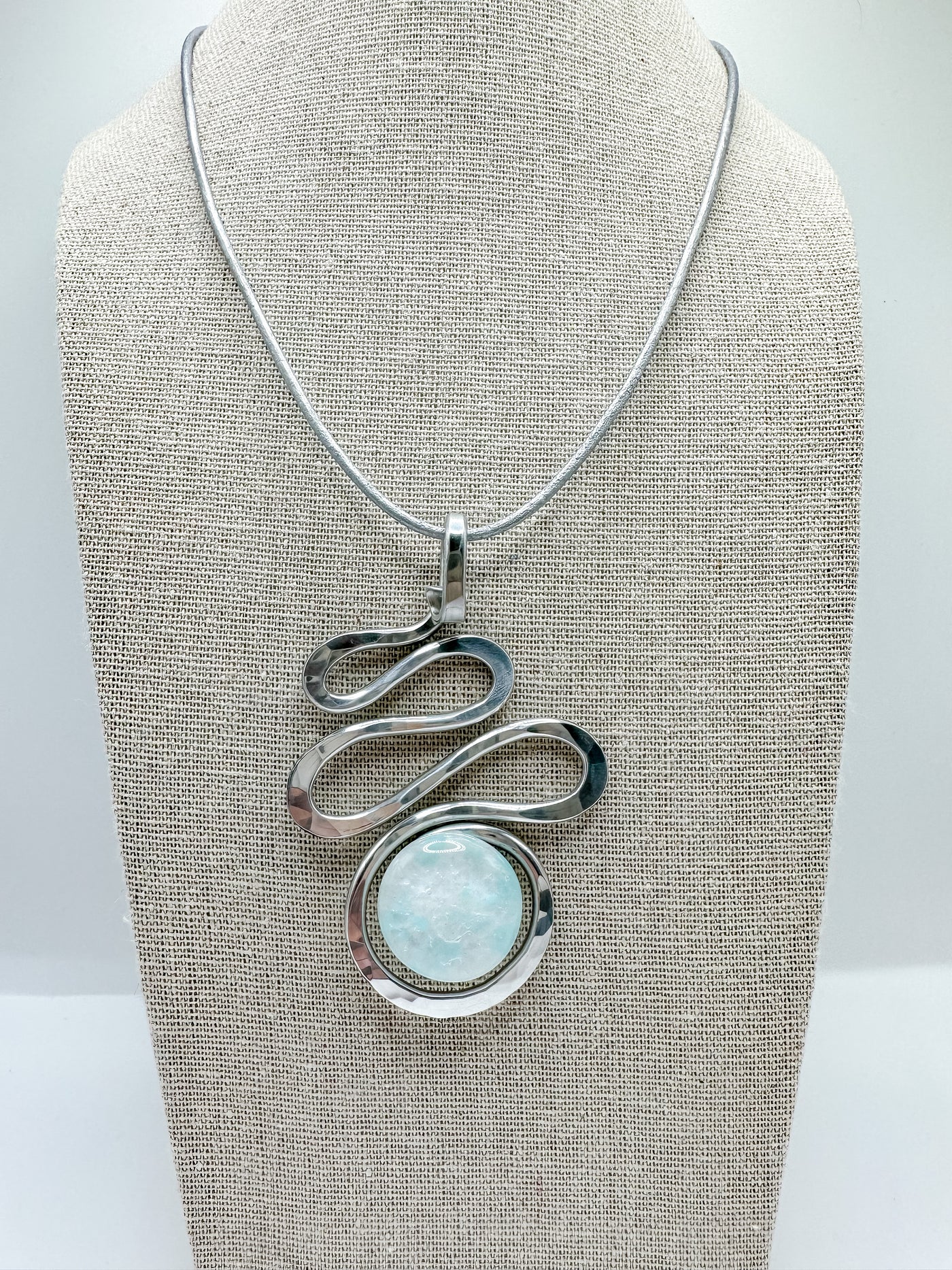 Squiggle Stone Necklace