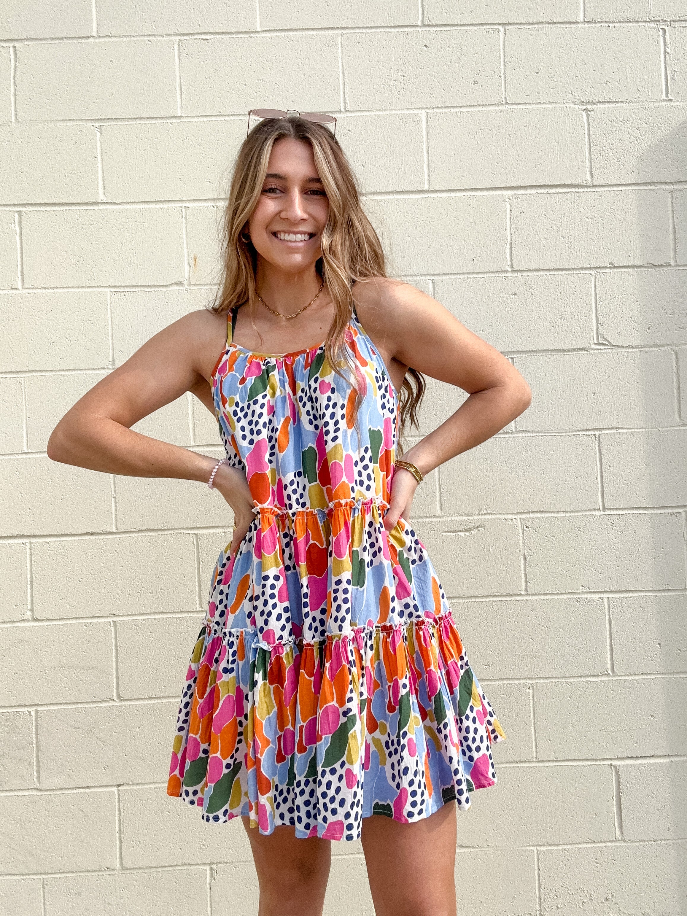 THML Spotted Print Tiered Dress – Salty Chic Boutique