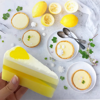 Lemon Meringue Delight Soap Cake