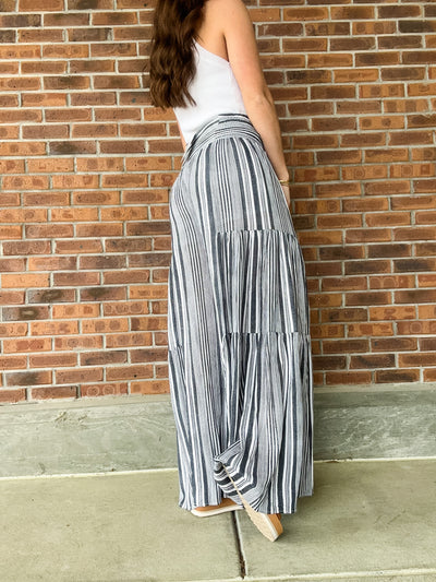 Babe Striped High Waisted Pants
