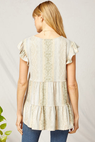 Sydney Ruffle Tiered Top