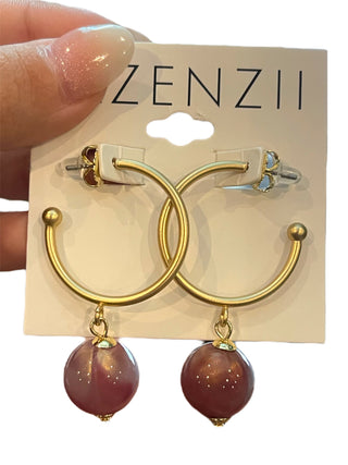 Zenzii Glass Bead Drop Fall Earrings