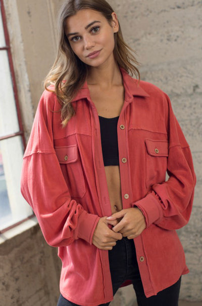 Sunset Fleece Oversized Shacket