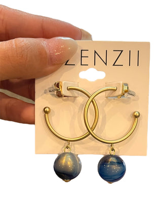 Zenzii Glass Bead Drop Fall Earrings