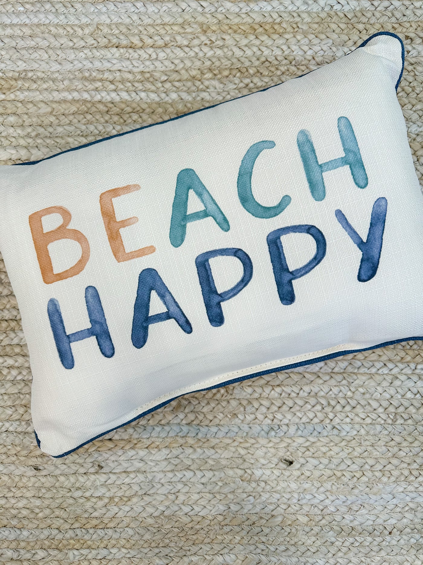 "Beach Happy" Lumbar Pillow