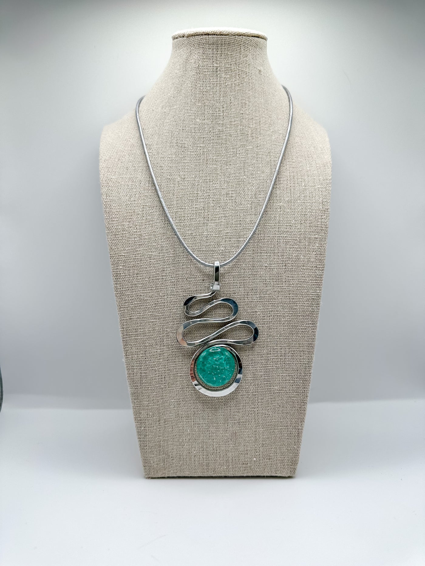 Squiggle Stone Necklace