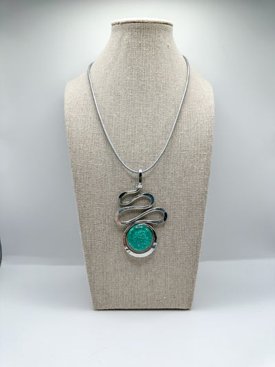 Squiggle Stone Necklace