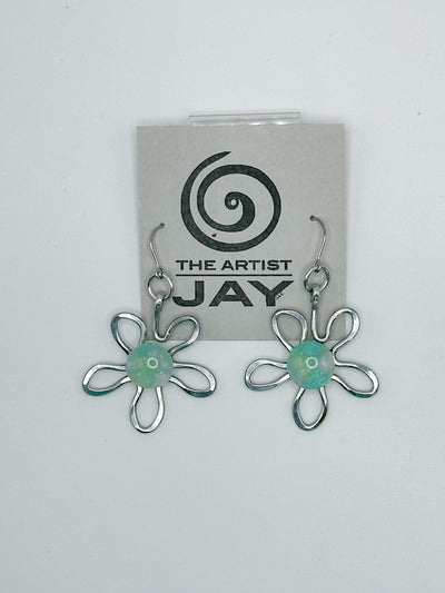 Flower Stone Earrings